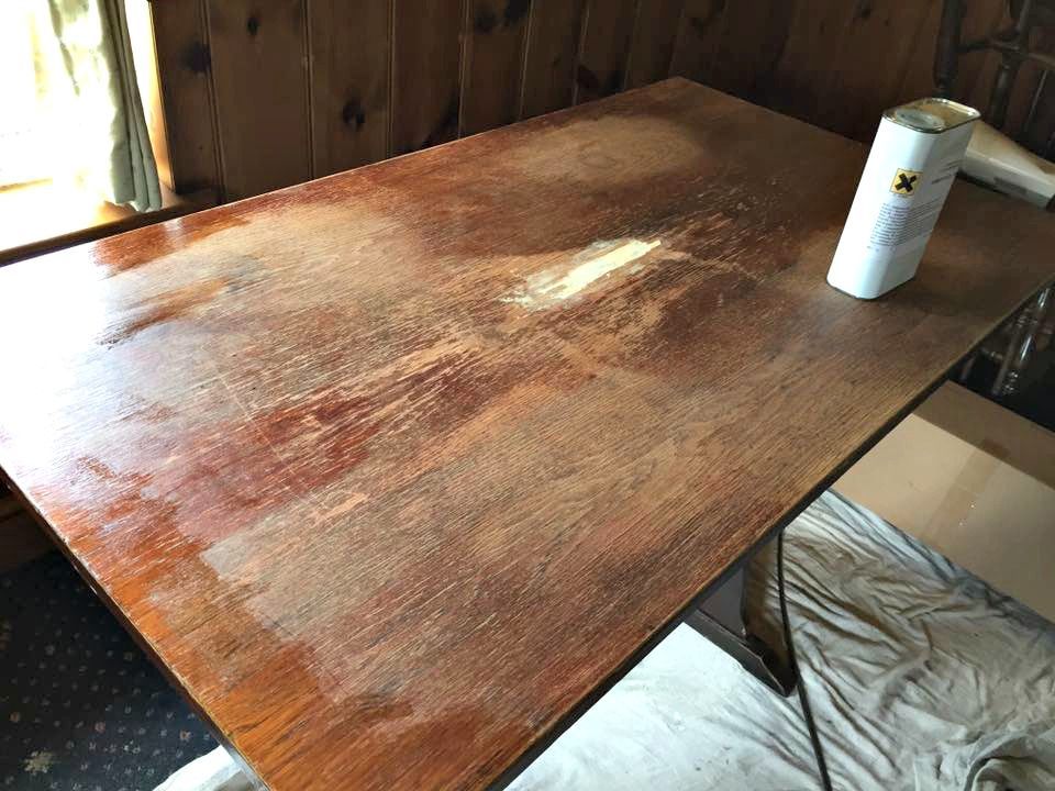 Table avant rénovation du plateau — Cover Styl